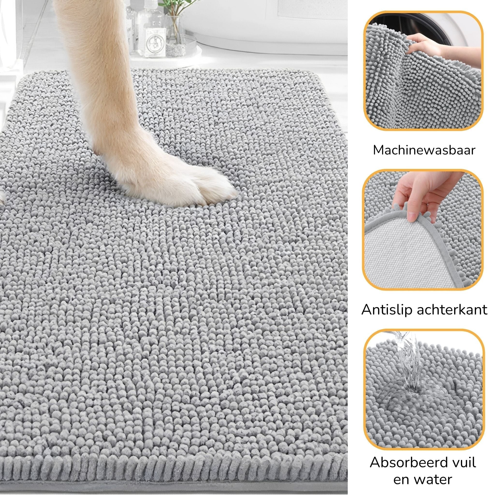 CleanPaw Absorbent Non-Slip Dog Doormat