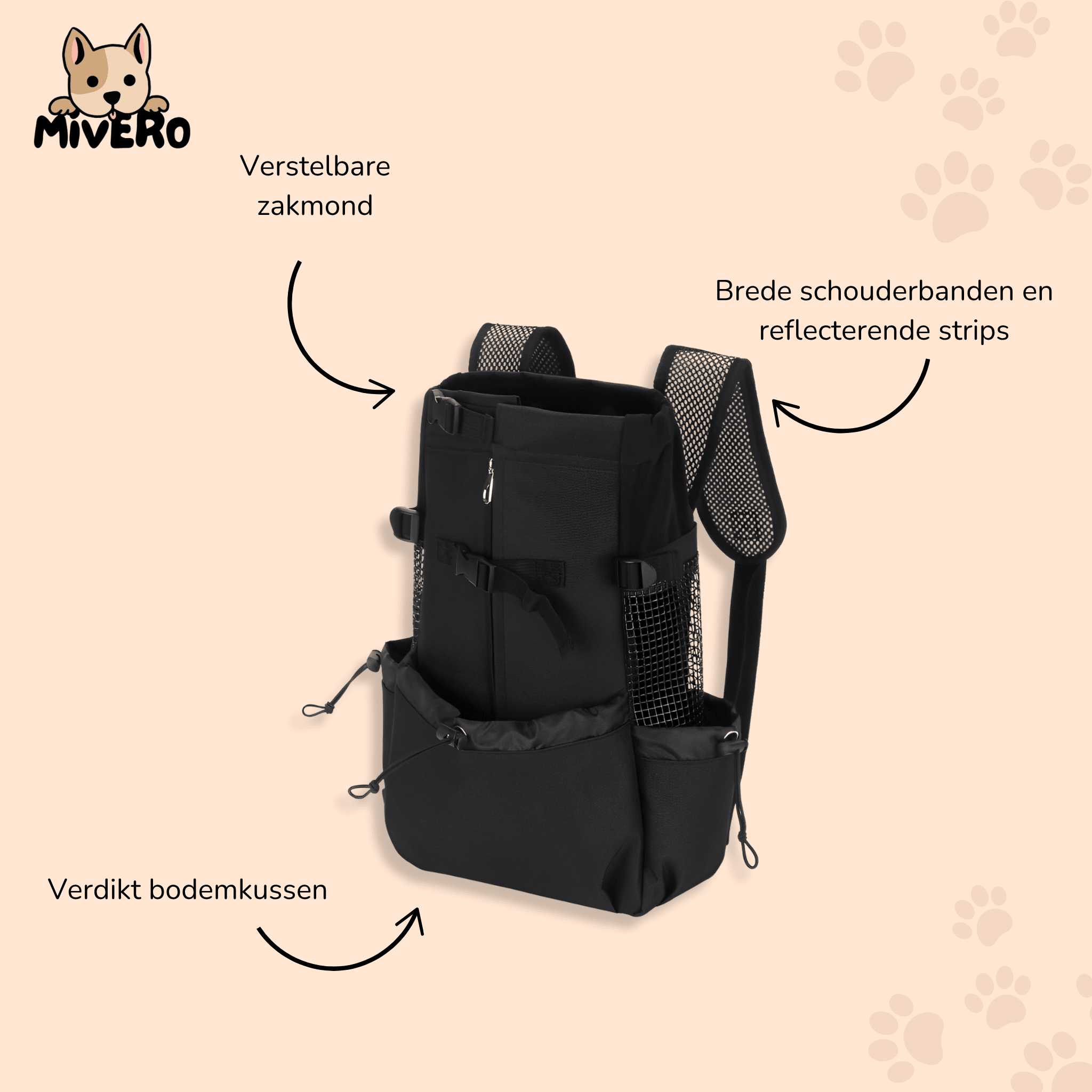 PawPack Ergonomic Dog Carrier Backpack