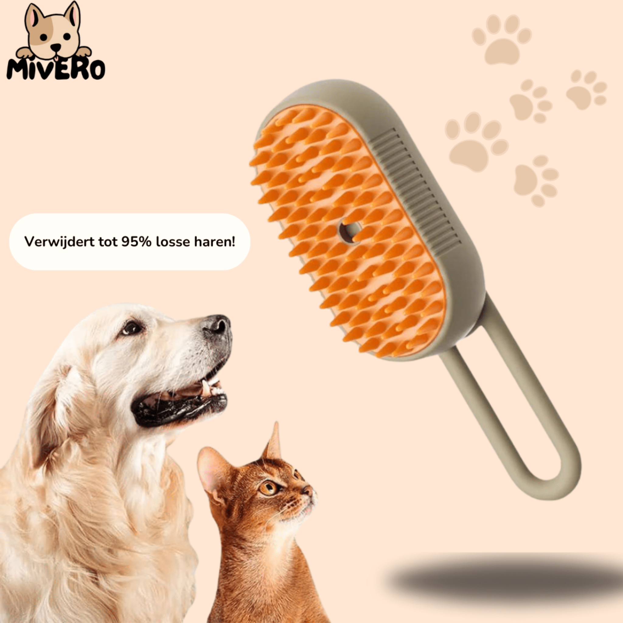 SteamBrush 2.0 Pet Grooming Brush