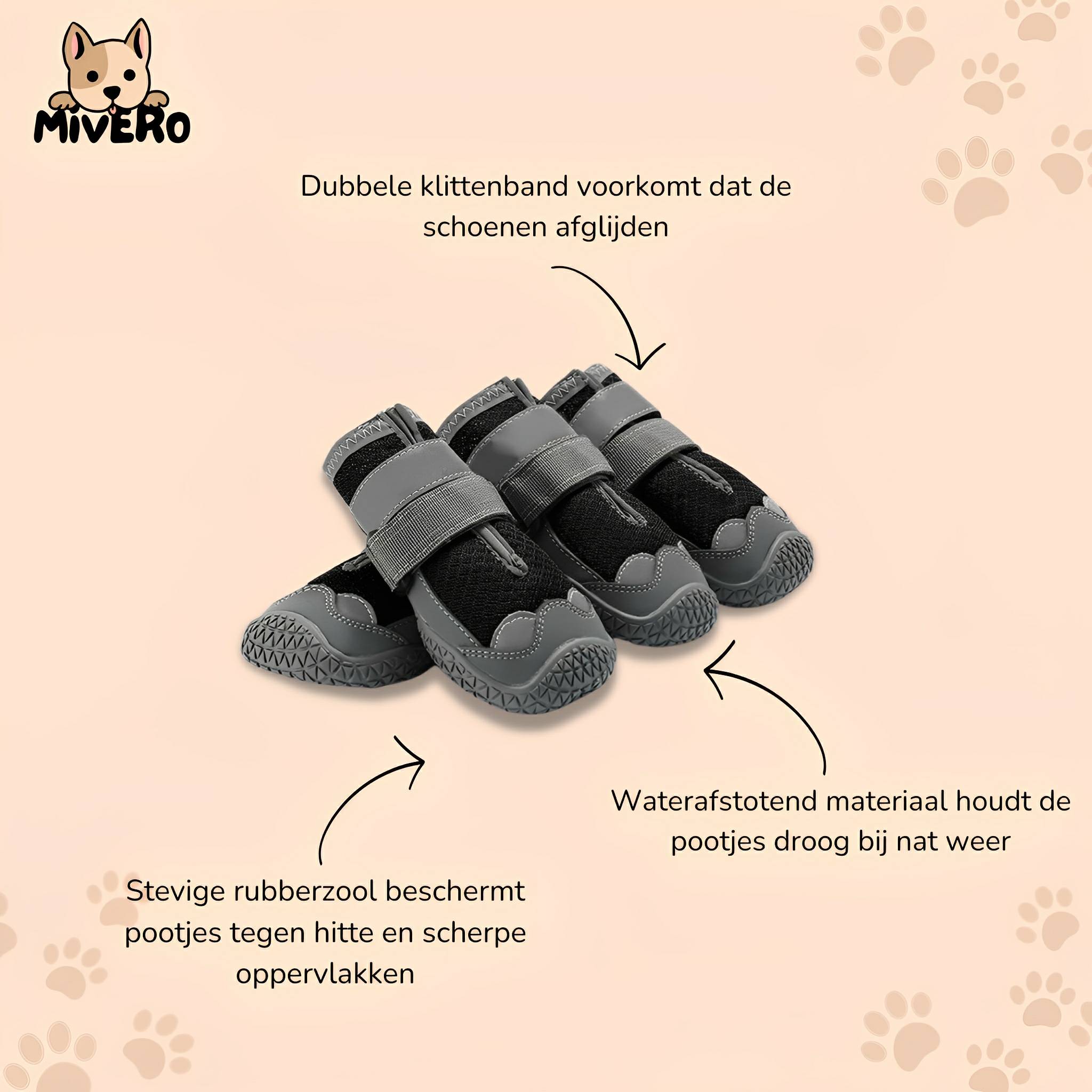 TrailPaws Protective Non-Slip Dog Shoes